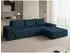 Mirjan24 Tonseo L Eckschlafsofa mit Bettkasten, Chenille, dunkelblau (800001996676)