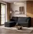Masseno SABI Ecksofa modular mit Schlaffunktion, Bouclé, schwarz (800001994057)