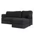 Masseno SABI Ecksofa modular mit Schlaffunktion, Bouclé, schwarz (800001994057)