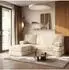 Masseno NOTIA Ecksofa mit Schlaffunktion, Kordstoff, creme (TILIA 03)