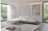 ALTDECOR Mona Ecksofa L-Form elektrisch, grau, Velours, 316x205cm (800002026665)