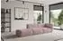 ALTDECOR MIRA-S3 modulares Ecksofa, rosa Cord, 296x89x70cm (800002003594)