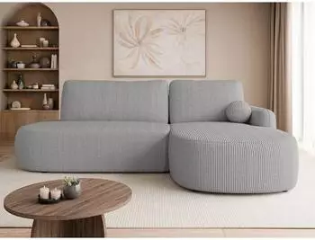 Mirjan24 Loridu O Cord Ecksofa L-Form, Schlaffunktion, Bettkasten, rechts (800001993140)