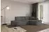 ALTDECOR TARO-L1 Ecksofa L-Form, Velours, dunkelgrau, 243x171cm