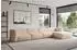 ALTDECOR MIRA-L3 Ecksofa L-Form, Velours, beige, 409x179cm (800002003561)