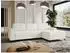 Mirjan24 Ecksofa Aris L mit Schlaffunktion und Bettkasten, Textil, creme (Aris L)