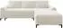 Mirjan24 Ecksofa Aris L mit Schlaffunktion und Bettkasten, Textil, creme (Aris L)