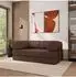 Masseno EIREN Schlafsofa Schaumstoff Bouclé-Stoff braun (800001994093)