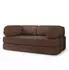 Masseno EIREN Schlafsofa Schaumstoff Bouclé-Stoff braun (800001994093)