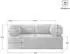 Masseno ALVIO Schlafsofa Kordstoff orange (800001993926)