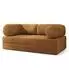 Masseno ALVIO Schlafsofa Kordstoff orange (800001993926)