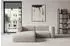 ALTDECOR MIRA-L1 Ecksofa L-Form, Velours, hellgrau, 227x179x89cm (800002003584)
