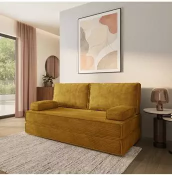 Masseno SILAR Schlafsofa Kordstoff gelb (800001994072)