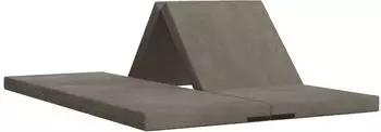 vidaXL Klappsofa 140x67cm hellgrau