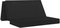 vidaXL Klappsofa Bett 140 x 67 x 45 cm Schwarz