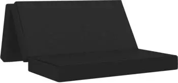 vidaXL Klappsofa Bett 140x67x45cm schwarz