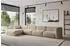 ALTDECOR MIRA-L3 Ecksofa L-Form, Velours, braun, 409x179x70cm (800002004679)