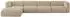 ALTDECOR MIRA-L3 Ecksofa L-Form, Velours, braun, 409x179x70cm (800002004679)