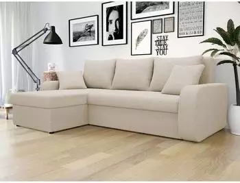 Mirjan24 Kris Lux Ecksofa L-Form mit Schlaffunktion und Bettkasten