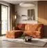 Masseno NOTIA Ecksofa modular, Schlaffunktion, braun, L-Form (TILIA 52)