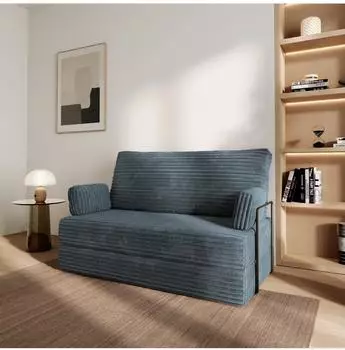 Masseno LADIA Schlafsofa Kordstoff grau (800001993876)