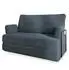Masseno LADIA Schlafsofa Kordstoff grau (800001993876)