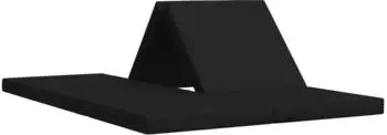 vidaXL Klappsofa-Bett 140x67x15cm, schwarz