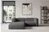 ALTDECOR MIRA-L1 Ecksofa L-Form Bouclé grau, 227x179x89cm