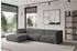 ALTDECOR MIRA-L1 Ecksofa L-Form Bouclé grau, 227x179x89cm