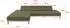 ALTDECOR Mona Ecksofa L-Form mit Elektrofunktion, olivgrün, Bouclé (800002026649)