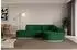 ALTDECOR MARI-L1-v1 Ecksofa L-Form, Velours, dunkelgrün (800001931735)