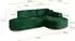 ALTDECOR MARI-L1-v1 Ecksofa L-Form, Velours, dunkelgrün (800001931735)
