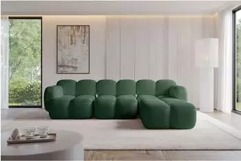 ALTDECOR Miko-L2 Ecksofa L-Form Cord waldgr&uuml;n 302x205cm (800001940864)