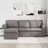 vidaXL Sofa taupe 215x138x80cm Stoff