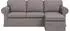 vidaXL Sofa taupe 215x138x80cm Stoff