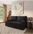 Masseno NIKSI Schlafsofa Schaumstoff Bouclé-Stoff schwarz (800001993944)