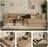 Masseno KELI Ecksofa modular mit Schlaffunktion, Bouclé, schwarz (800001994042)