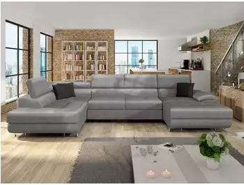 Mirjan24 Cotere Bis Wohnlandschaft U-Form mit Schlaffunktion und Bettkasten (800000518467)