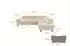 ALTDECOR LUMA-L Ecksofa mit Schlaffunktion, Velours, creme, 272x203cm (800001941023)