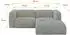 ALTDECOR MIRA-L1 Ecksofa L-Form Velours hellgrün 227x179x89cm (800002004708)