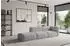 ALTDECOR MIRA-S3 modulares Sofa mit Ottomane rechts, hellgrau Bouclé (800002003635)