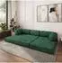 Masseno ETERA modulares Ecksofa mit Schlaffunktion, grün, L-Form (800001993993)