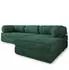 Masseno ETERA modulares Ecksofa mit Schlaffunktion, grün, L-Form (800001993993)