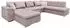 Mirjan24 Niko Bis Premium Ecksofa U-Form mit Schlaffunktion und Bettkasten (800001165874)