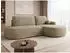 Mirjan24 Loridu O Ecksofa L-Form mit Schlaffunktion & Bettkasten, Chenille, taupe (800001992969)