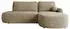 Mirjan24 Loridu O Ecksofa L-Form mit Schlaffunktion & Bettkasten, Chenille, taupe (800001992969)