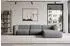 ALTDECOR MIRA-L2 Ecksofa L-Form Velours grau 318x179x89cm (800002003670)