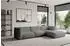 ALTDECOR MIRA-L2 Ecksofa L-Form Velours grau 318x179x89cm (800002003670)