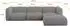 ALTDECOR MIRA-L2 Ecksofa L-Form Velours grau 318x179x89cm (800002003670)