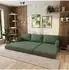 Masseno LEA Ecksofa modular mit Schlaffunktion, Bouclé-Stoff, grün (800001993880)